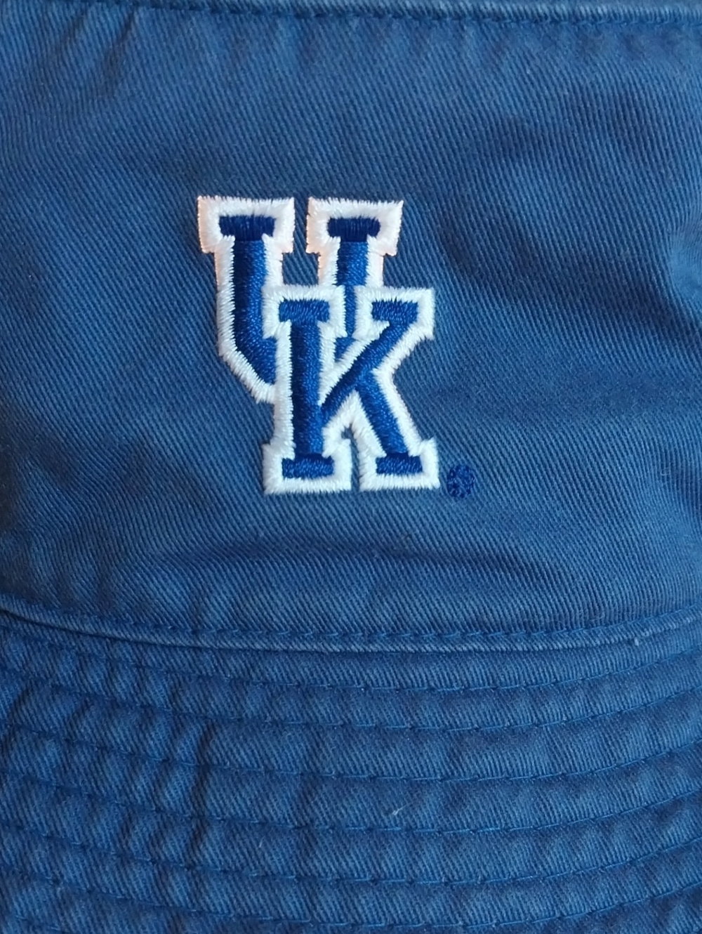 American Needle Blue Bucket Hat with White Embroidered University Of KY Logo